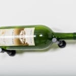 Vino Pins Magnum 1 Bottle Wine Rack, for drywall installation, in matte black