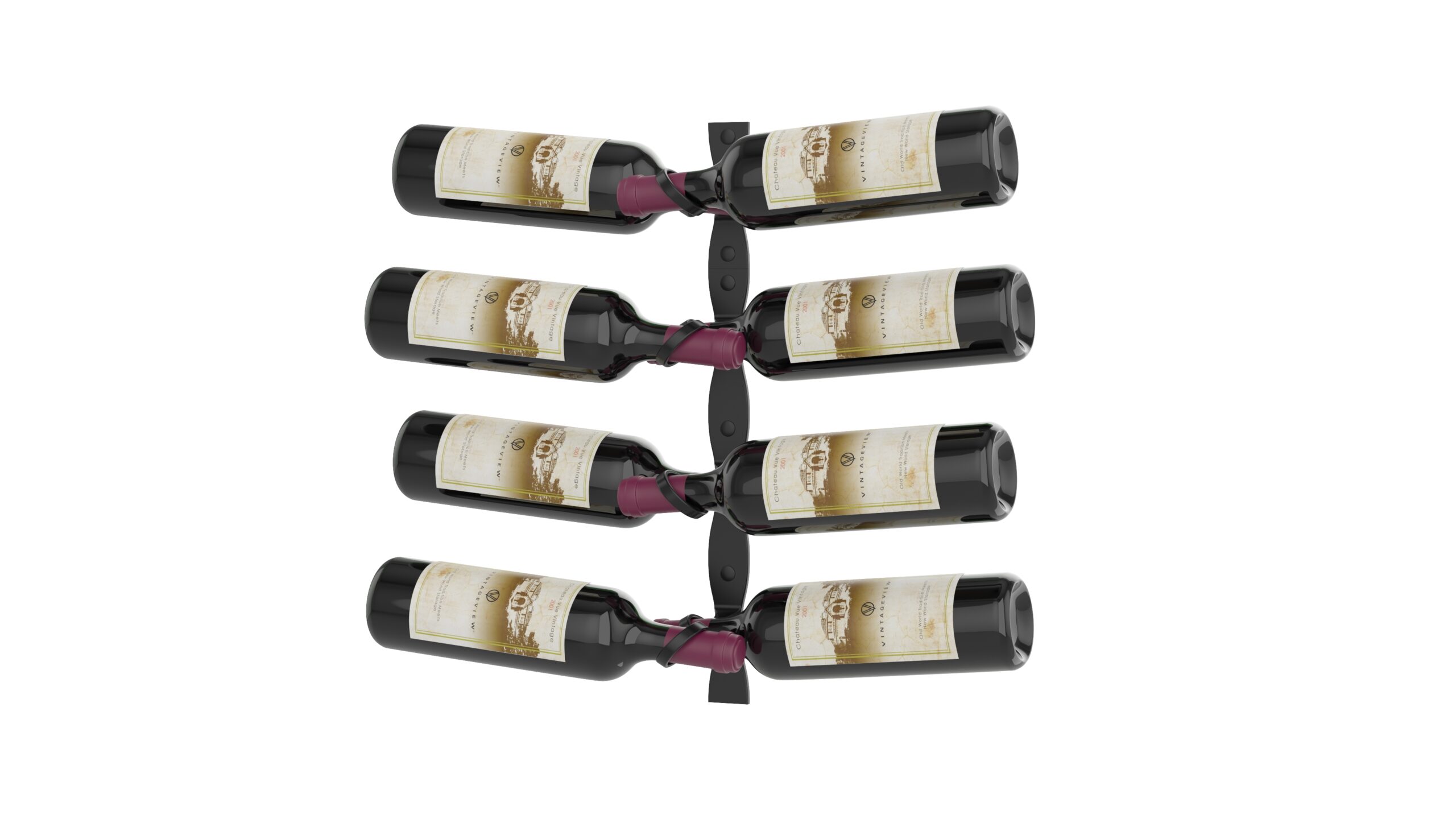 Supports à bouteilles muraux pour rangement des bouteilles de vin